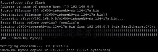 CCNA Exam Console Output