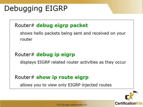 Cisco CCNA Troubleshooting Debug EIGRP