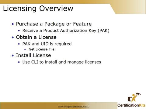 Cisco CCNA Licensing