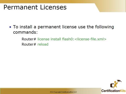 Cisco CCNA Permanent Licenses