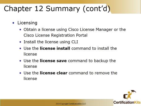 Cisco CCNA Summary