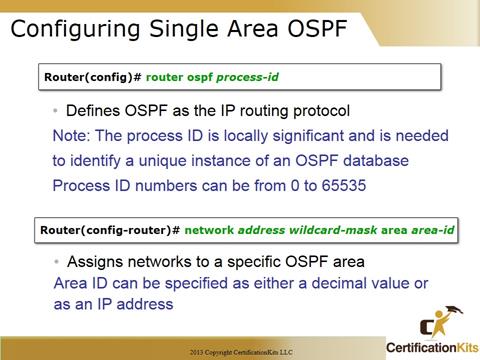 Cisco CCNA OSPF Single Area