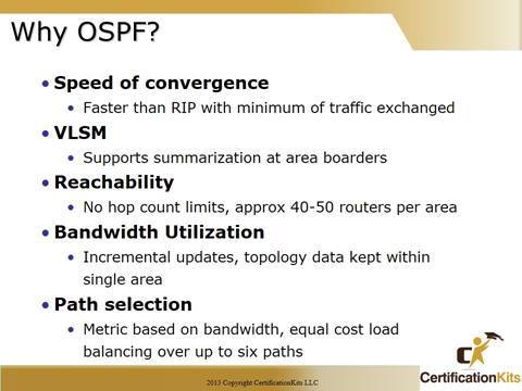 Cisco CCNA OSPF Why