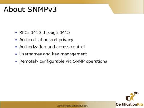 Cisco CCNA SNMPv3