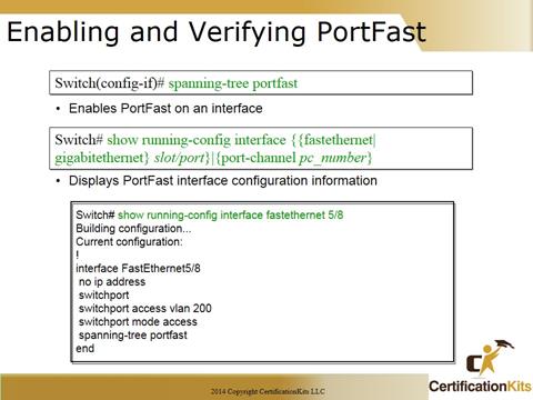 Cisco CCNA Tshoot PortFast