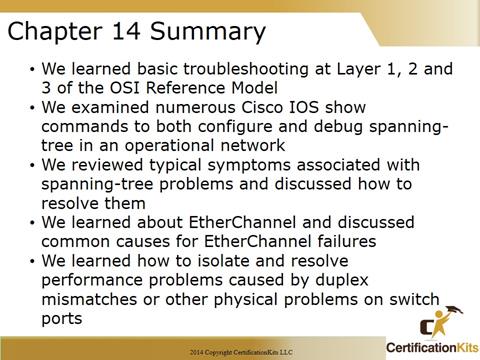 Cisco CCNA Tshoot Summary