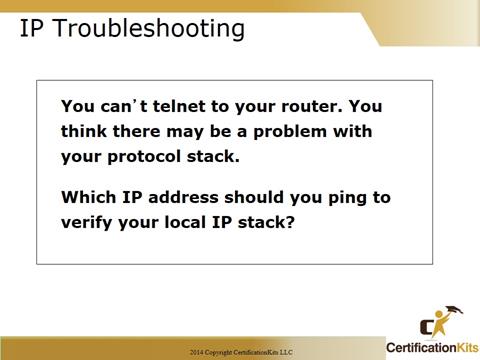 Cisco CCNA IP Troubleshooting