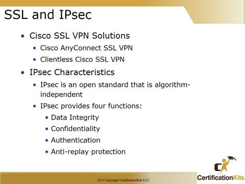 Cisco CCNA SSL and IPSec Protocols